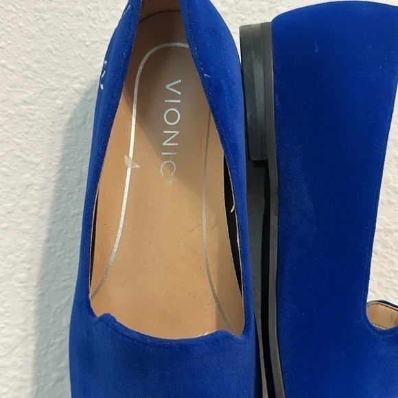 VIONIC WILLA LOAFER FLAT COBOLT BLUE LIKE NEW SZ 6 CAREER EVERYDAY DATE NIGHT - Picture 3 of 8